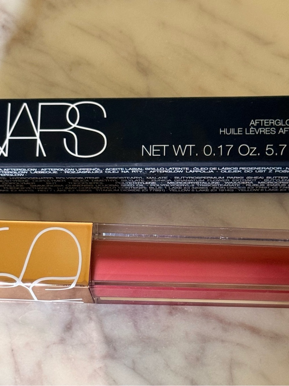 NARS Sheer Coral-Pink Afterglow Lip Balm Gloss